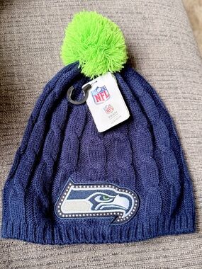 NFL Seattle Seahawks Women’s Navy Jeweled Beanie